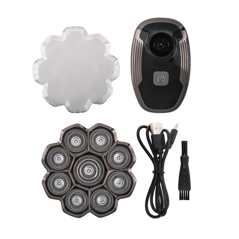 

9D Магнитная Электробритва: Многофункциональная, моющаяся бритва для всего тела, для лысых стилей English Version USB