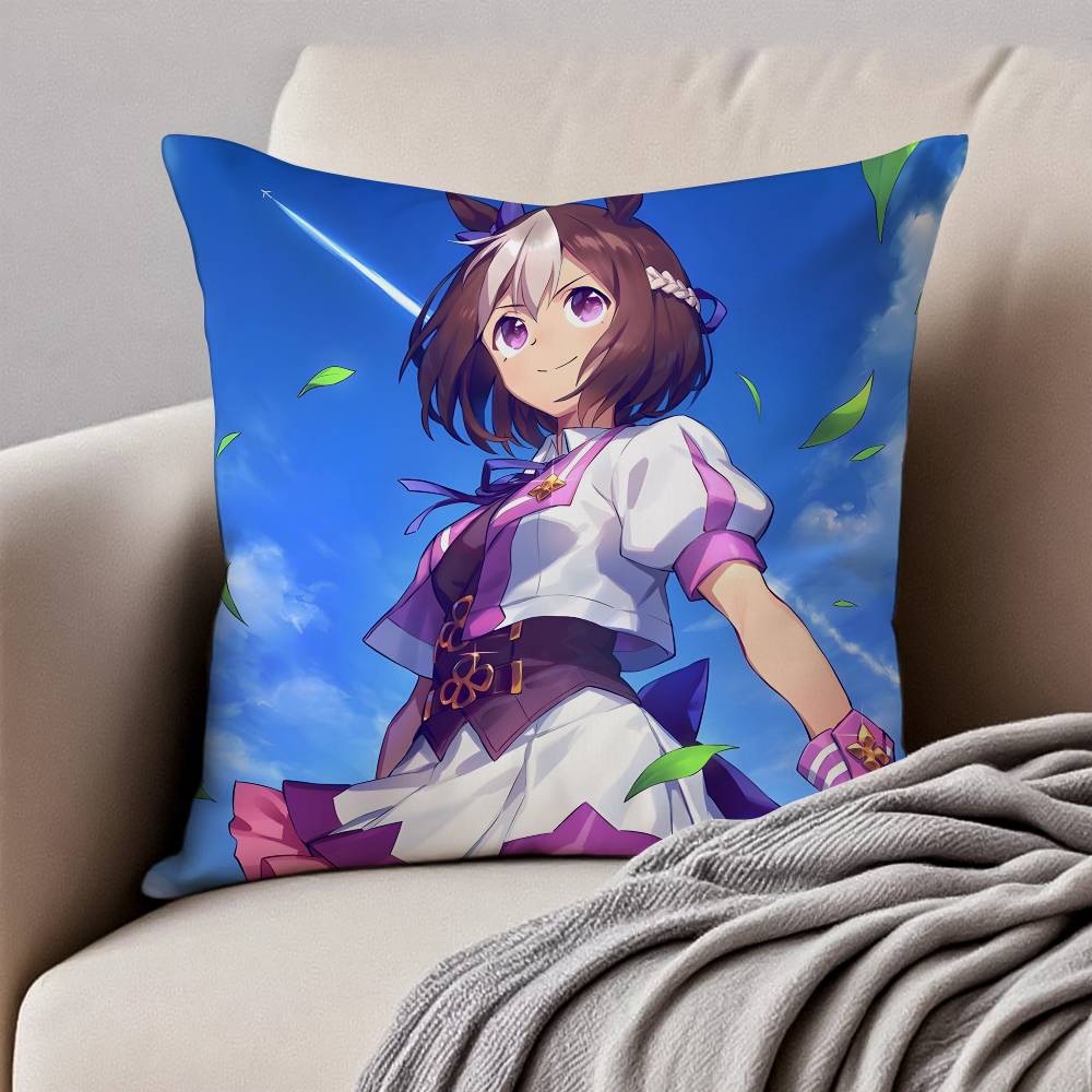 

U-Ума M-Мусумэ P-ПреттиС D-ДербиС Наволочка Антипылевой клещ Наволочка Невидимая молния Шелковистый короткий плюш Чехол для диванной подушки 12x12Inch