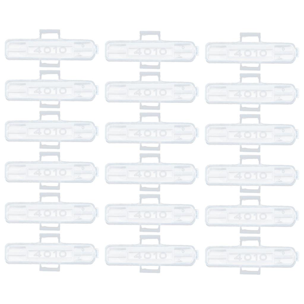 100Pcs Cable Tags Holder Case Transparent Smooth Surface Portable Cord Labels Box Strong Endurance for Household Appliance