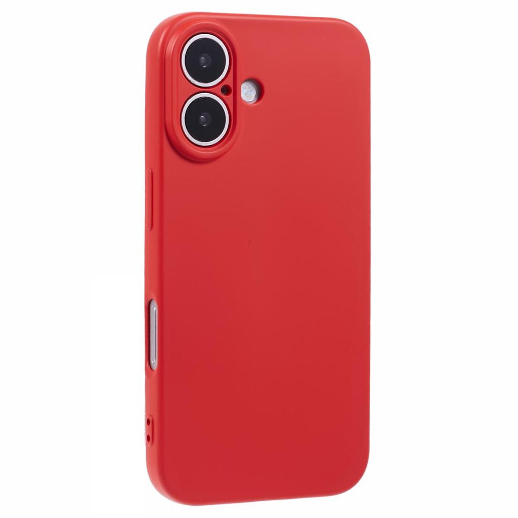 For iPhone 16 Case Precise Cutouts TPU Fiber Lining Shockproof Phone Cover