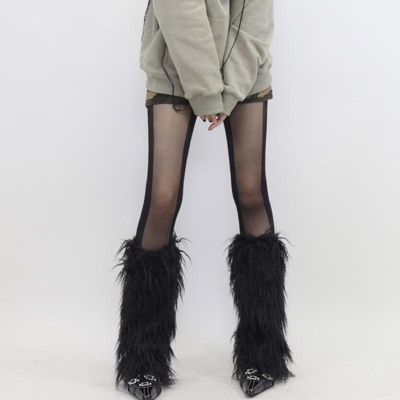 Plüsch-Beinwärmer Heiße Mädchen-Accessoires Hohe Wadenstiefel-Socken Abdecksocken