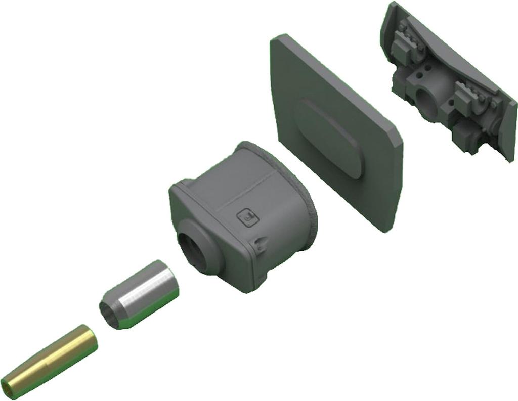 Master Model WW2 German StuK 37 Barrel with Mantlet III Plastic Model Parts 1/72 7.5cm L/24 (for Sturmgeschütz A/B/C/D/E) GM-72-035 (Tank)