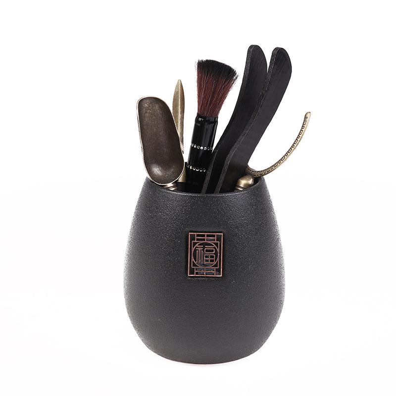 6 Buc/Set Ceremonie Ceai Rezistent la Căldură Instrumente Ceai Kung Fu Lemn Linguriță Ceai Chinezesc Gongfu Pensetă Ace Set Accesorii Ceainărie