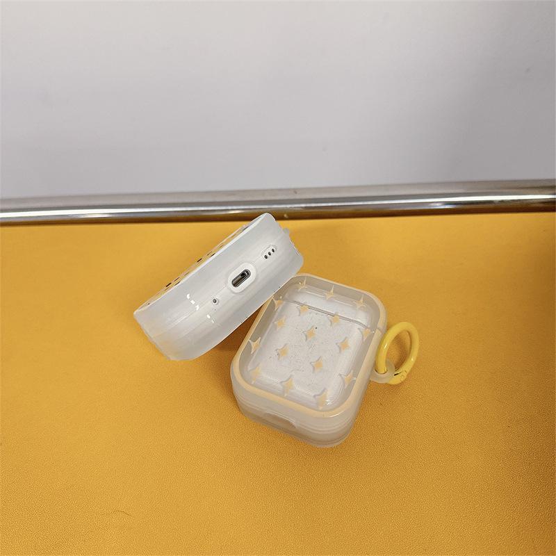 Étoiles à pois pour coque de protection AirPods Pro Apple Bluetooth 2ème 3ème génération housse d'écouteur mignonne petite fraîche femme
