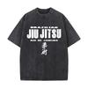 T-shirt Vintage Usurata Manica Larga Lavata Arte Marziale Brazilian Jiu Jitsu Pendolarismo Quotidiano