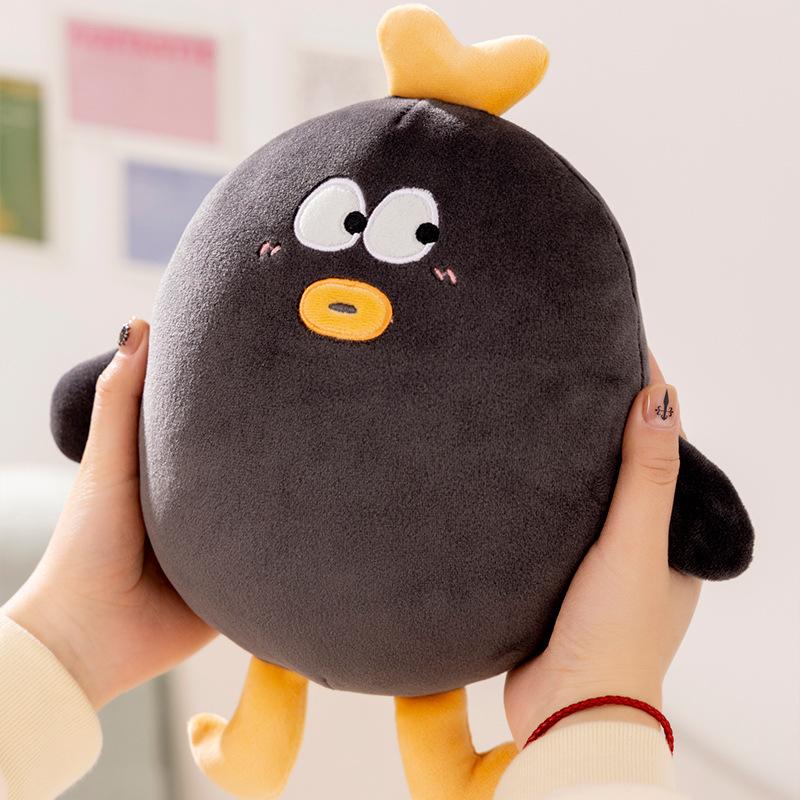 

Свежая корейская милая кукла-утка, креативная плюшевая черная тушеная кукла-яйцо, спящий ребенок с реквизитом для фотосъемки в кукольной комнате 25-38Cm (see sku picture)