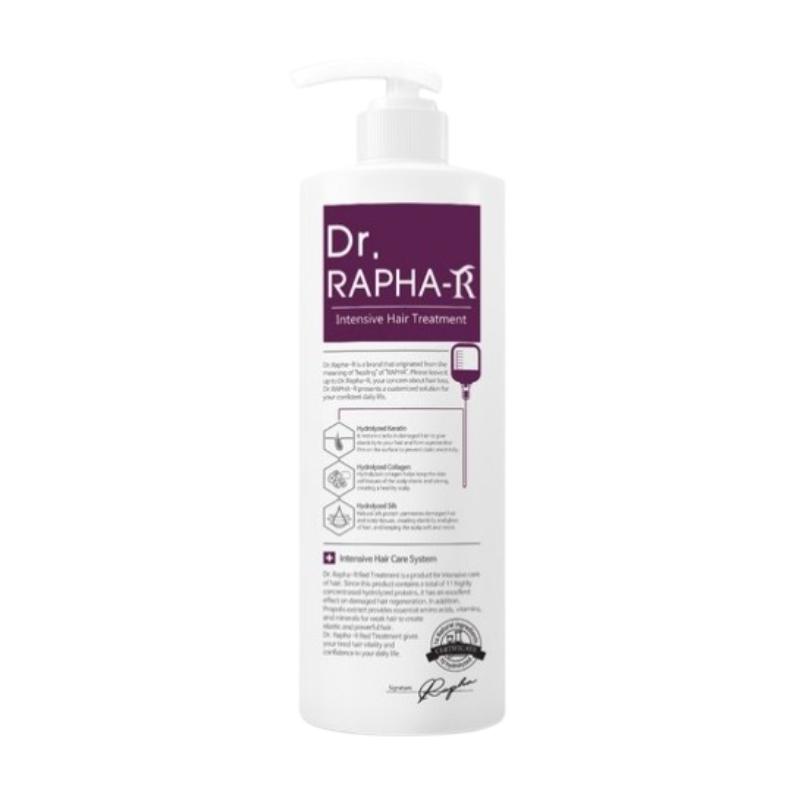 

Dr. RAPHA-R Intensive Repair Protein Treatment 1 L |5-Minute Salon-Level Hair Pack | Damage Care / Gloss / Cuticle Repair 1L