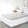 Twin/Full/Queen/King Size Bed Skirt with Tassels Elastic Band Bed Skirt Home Hotel Bed Cover Without Surface Bedding Decor
