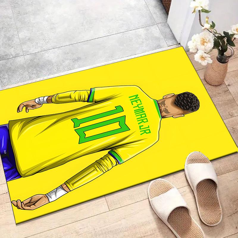 1pc Neymar Design Printed Area Rug Carpet for Bedroom Living Room Home Decor Rugs Mat Non Slip Mat Rug for Bedside