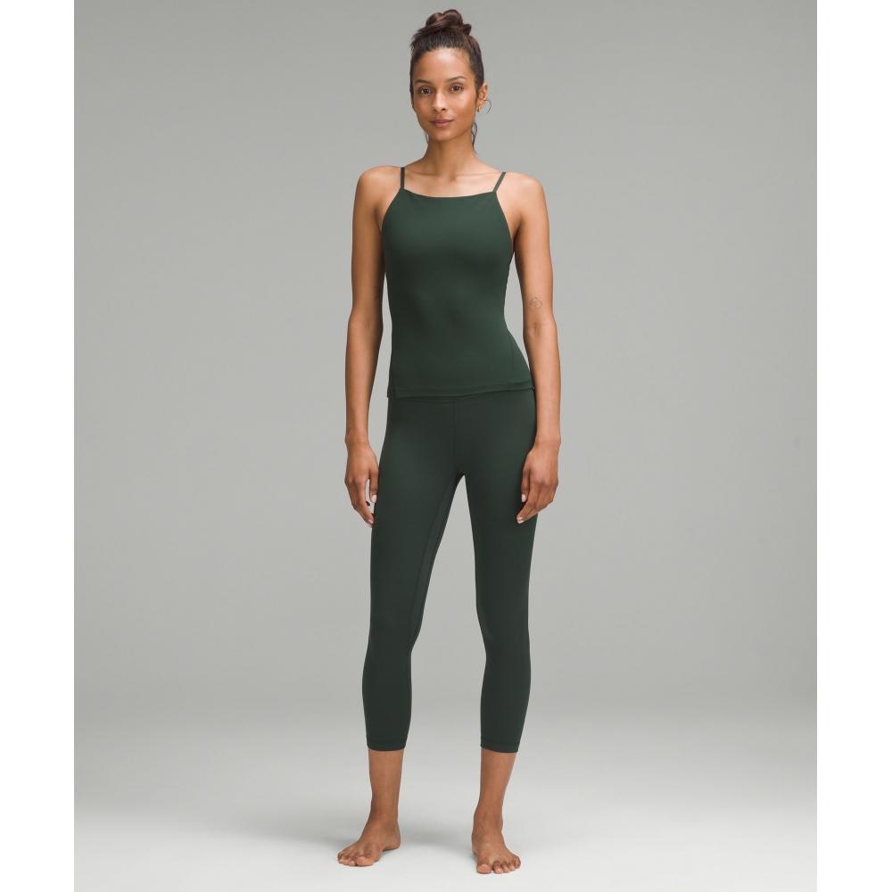 Lululemon Align  High Neck CAmi TAnk Top  Light Support  A B Cup legAcy Green