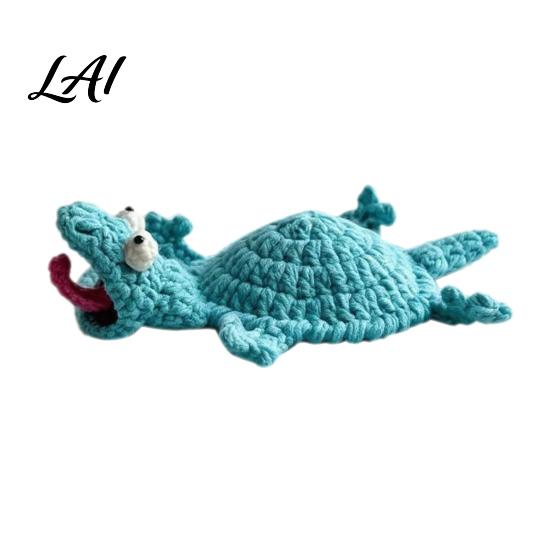 Craft Kit For Beginners Crochet Lizard Coaster Funny Handmade Animal Cup Mat 3D Knitted Colorful Coaster Drink for Desk Cute Heat Resistant
