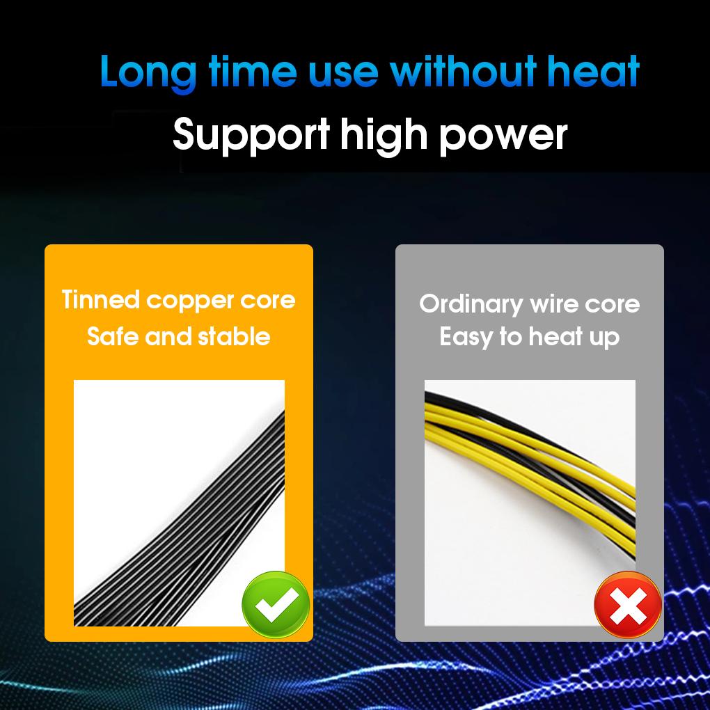 GPU Power Supply Splitter Cable Motherboard Graphic Card Female to Male Quick Speed Adapter Extender 2pin 6pin Extension Cord