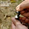 Fishing Magnetic Net Release Holder With Lanyard Fly Fishing Tool Strong Magnet Carabiner Key Chain Elastic Coil Stretch Tether