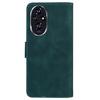 For Honor 200 5G Protective Case Solid Color Leather Mobile Phone Cover with Stand