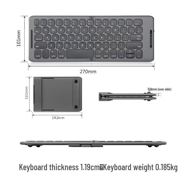 OLOEY Foldable Bluetooth Mechanical Keyboard
