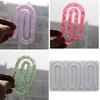 1PCS Paper Clip Bookmark Mold Silicone Pendant Mould Creative DIY Silicone Mold Handmade Gifts Paper Clip Shape Mold Hand Lovers