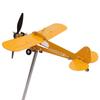 Piper J3 Cub Flugzeug Windmühle 3D Metall Flugzeug Windmühle Außen Dach Windmühle Gartendekor