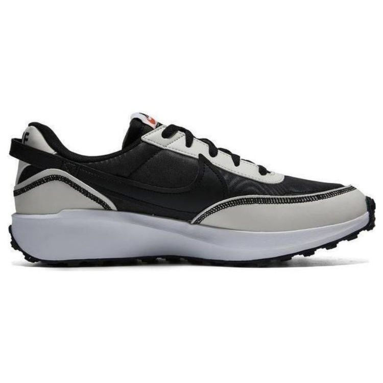 Nike Waffle Debut SE Sports Round Toe Shock Absorbing Non-Slip Low-Top Casual Shoes Men Sneaker Black White FB7217-001