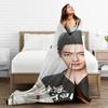 Drama The Untamed Baby Blanket Coral Fleece Plush Print Xiao Zhan Wang Yi Bo Throw Soft for Sofa Bedroom Plush Thin Quilt
