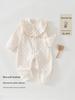 Class A Velvet Lace Collar Baby Onesie - Soft, Tagless, Four-Season Romper for Girls