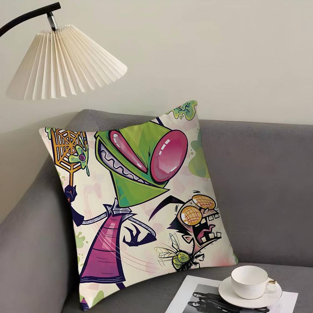 

Мультяшная наволочка для подушки I-Invader-Zim с персонализацией, декор для детской спальни для дикой вечеринки, наволочка, подарок на день рождения ребенка, для душа 16x16Inch