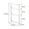 Slim Behind-Door Storage Trolley: Multi-Layer Shelf for Bathroom & Toilet.