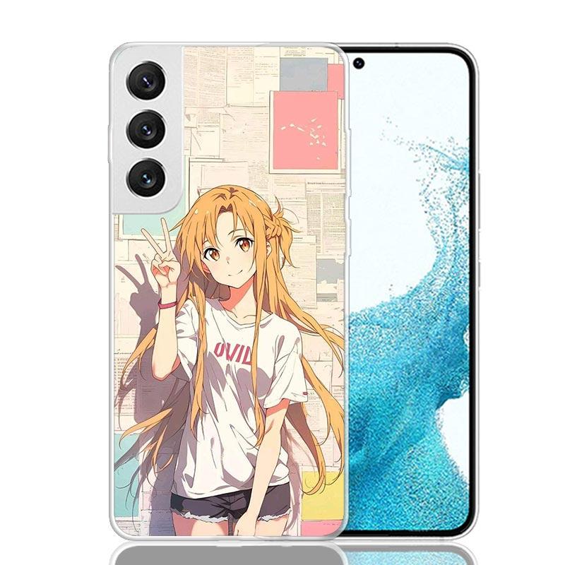 Sword Art Online Yuuki Asuna Phone Case For Samsung Galaxy S26 S25 Edge S24 S23 FE S22 Ultra S21 Plus S20 + Fundas Cover Coque G