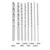 8 Pcs 200mm Length Twist Drill Bit Set Straight Shank Diameter 2-10mm Extra Long Drill Bit High Speed Steel (HSS) HSS Drill Bit