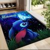 Custom Name Stitch's Sweet Delight Carpet Rug Customizable Soft Washable Anti-Slip Home Living Room Sofa Mats Personalized Rug. 0909366