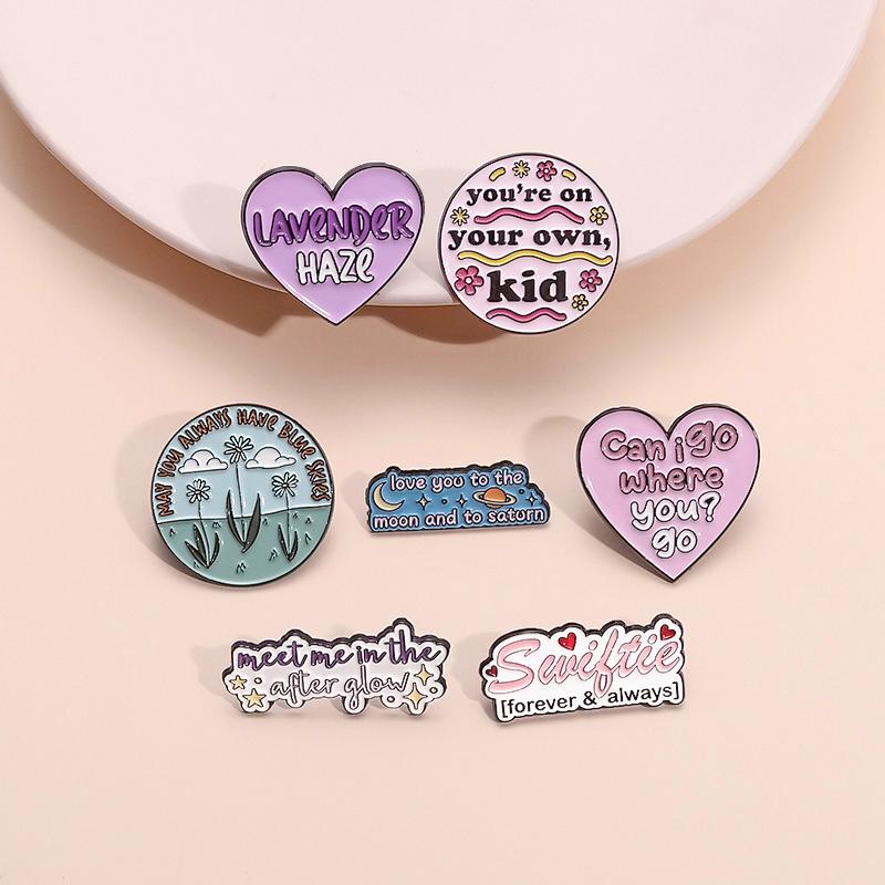 Female Singer Enamel Pins Music Album Lyric Tape Collection Metal Brooches Lapel Badge Fashion Jewelry Decoration Gifts For Fans