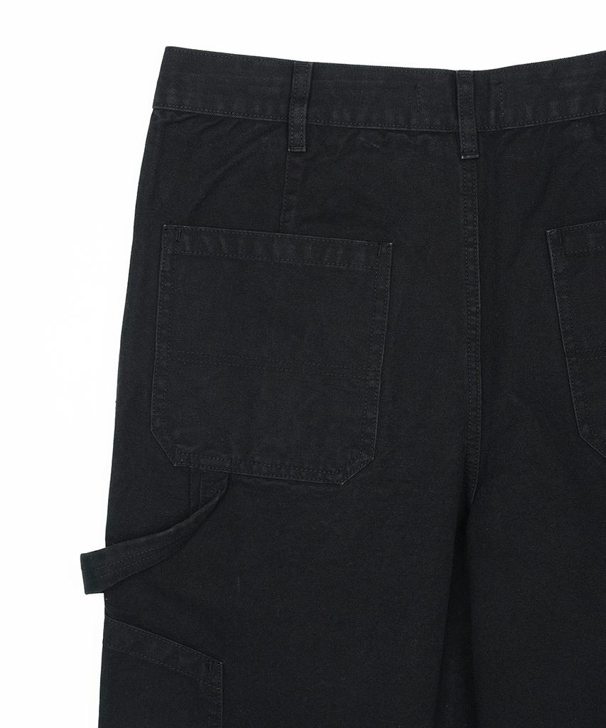 FDR Washed Canvas Pocket Carpenter Pants Black