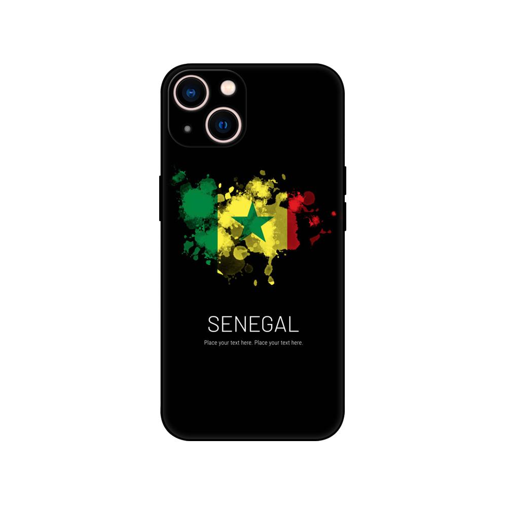 Black Tpu Case For OPPO A16 A16S A55 A94 F17 F19 Pro Reno 4 5 Lite 6 4G 5G senegal flag
