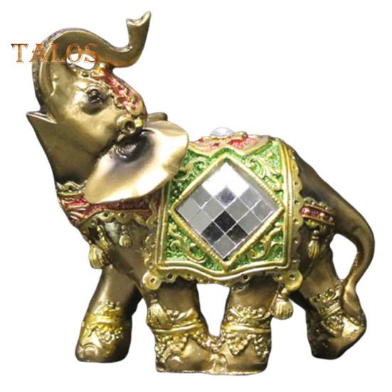 Figurka słonia Żywica Ogród Miniaturowe Rzemiosło Prezent Dekoracja na Pulpit Domu Żywe Miasto Mody Wystrój Domu