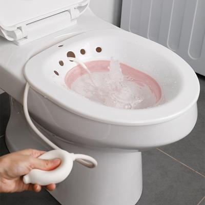 Tehotenský bidet skladací umývací plast Užitočné toaletné sedadlo pre ženy, ktoré sa ľahko čistí