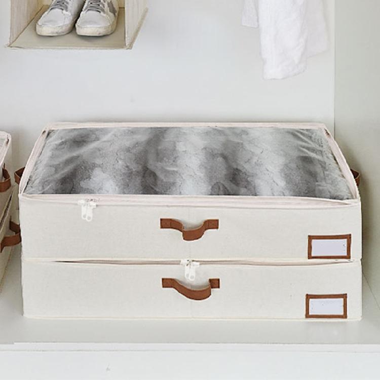 Bed Storage Under Dust Bag Proof Zippered Clothes Organizer Large Capacity Comforter Holder With Transparent Window