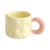 Ceramic Mug with Lid + Spoon Cute Female Office Coffee Cup Contrast Couple Household Water Cup