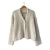 New ArriVals Open Run Women Alpaca Lace V Neck Loose Fit Knit Cardigan