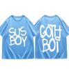 Rapper Lil Peep Sus Boy Print T Shirts Trend Hip Hop Short Sleeve T-shirt Summer High Street Fashion Oversized T-shirts Unisex