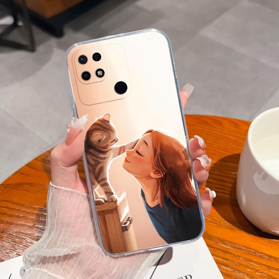 

Covers For Redmi 10C Case Stylish Fun Soft Transparent Slim Silicone Anti Drop Phone Shell For Xiaomi Redmi 10 C Bumper Fundas Redmi 10C