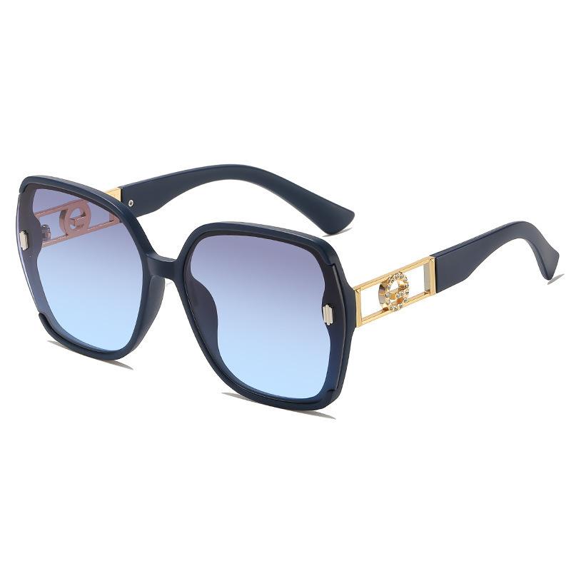 New sunglasses women's UV protection sunglasses women's advanced sense big face versatile and thin glasses advanced sense