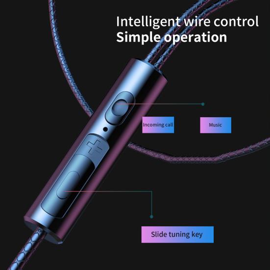 Practical Wired Earbud Plug Play 20-20000HZ Music Listening