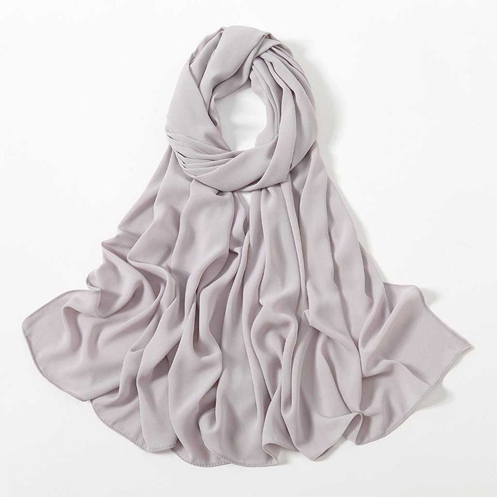 Women's Solid Color Long Scarf Versatile Headscarf Scarf