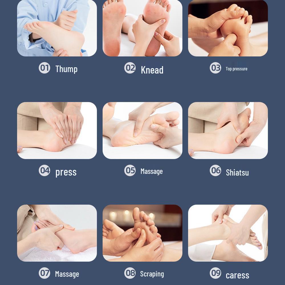 Fully Automatic Foot Massager with Airbag Wrap, Sole Roller, and Heating