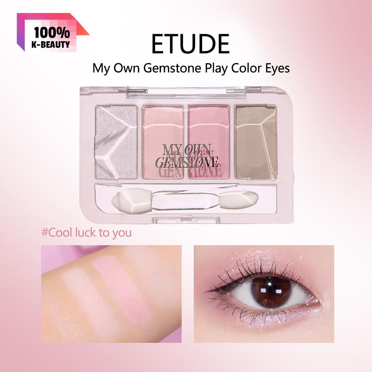 

ETUDE My Own Gemstone Play Color Eyes, Birthstone Inspired, Blendable, Long-Lasting, Portable Mini Palette, K-Beauty, Korean Makeup Cool Luck to You