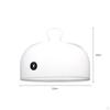 Borosilicate Glass Cloche with Hole Heat-Resistant Smoke-Infusing Dome