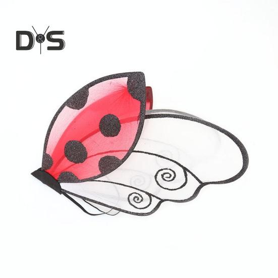 Ladybug Cosplay Wing Universal Ladybird Dress-Up Wing Fairy Wing Costume Accessories for Stage Performance Halloween Parties Photo Props