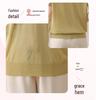 Mother's Day Stylish Ice Silk Short-Sleeve Lapel Blouse for Middle-Aged Women