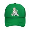 Pink Anime Girl Portrait Illustratio Mesh Baseball Cap For Womens Unisex FeUnisex Beach Dad Hat Hip Hop