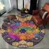 Mandala Bohemia Round Carpet Area Rug Living Room Bedroom Geometric Ethnic Vintage Anti-slip Doormat Floor Mat Dropshipping