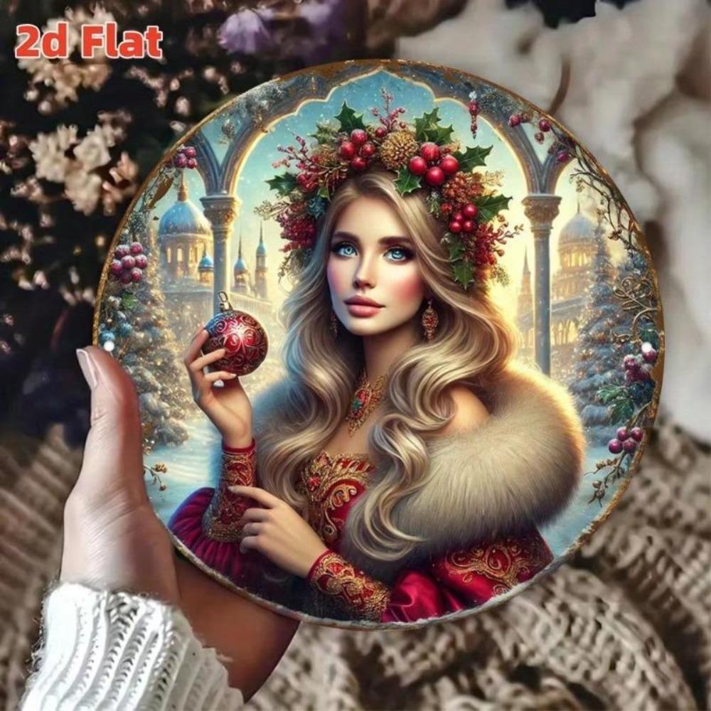 Flat Wall Metal Art Decor for Home Garden Cafe Christmas Vintage Gifts